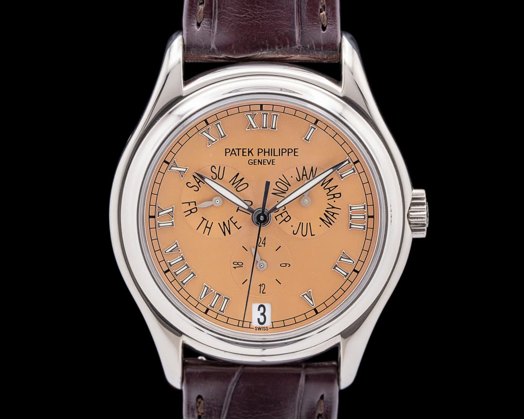Patek Philippe Annual Calendar 5035G 18K White Gold Salmon Dial