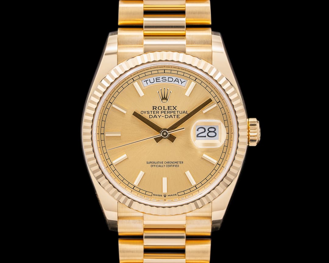 Rolex Day Date President 128238 18K Yellow Gold Champagne Dial
