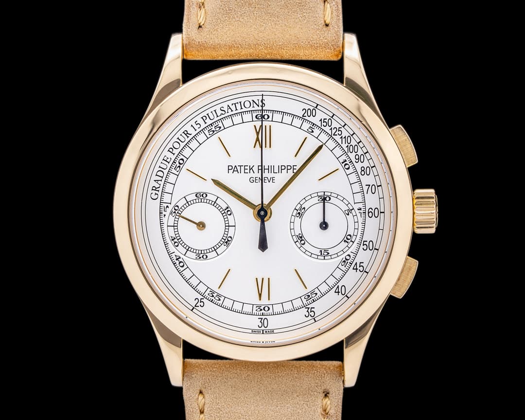 Patek Philippe Chronograph 5170J 18K Yellow Gold Pulsation Dial