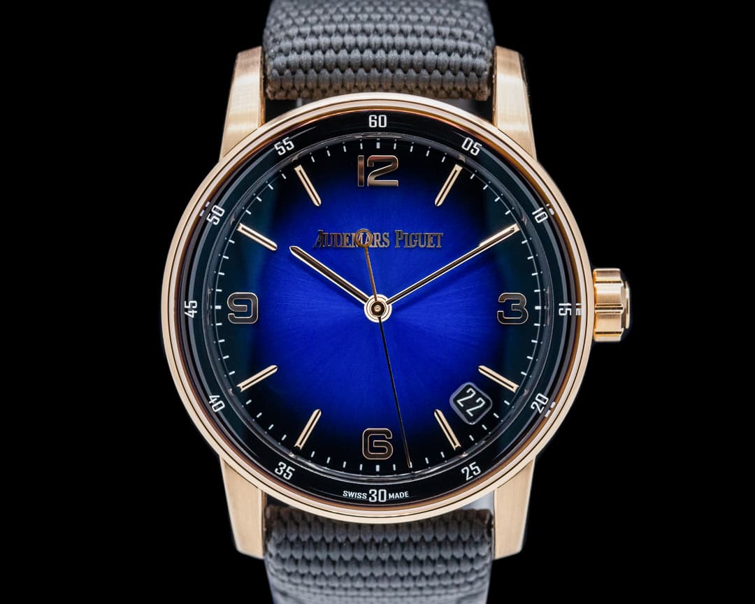 Audemars Piguet Code 11.59 Automatic 18k Rose Gold Blue Dial