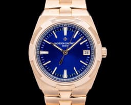 Overseas Automatic 41mm Blue Dial Rose Gold
