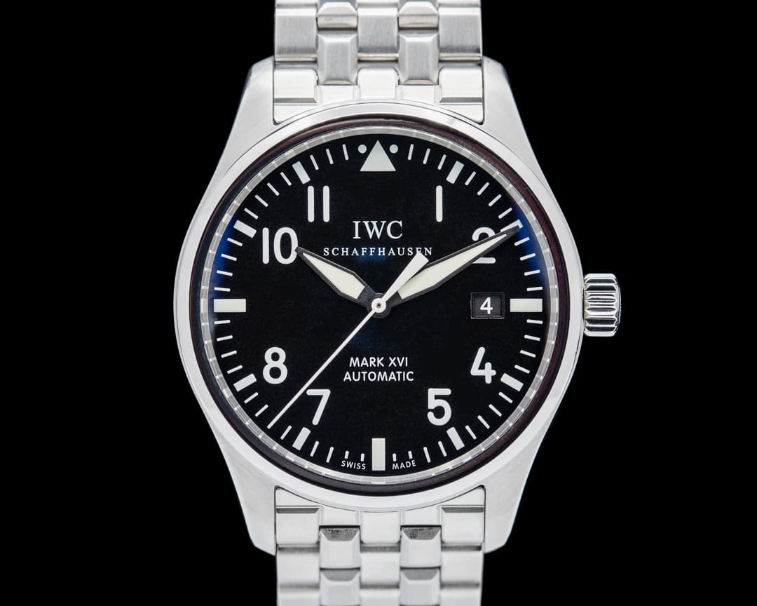 IWC Pilot's Watch Mark XVI SS Black Dial