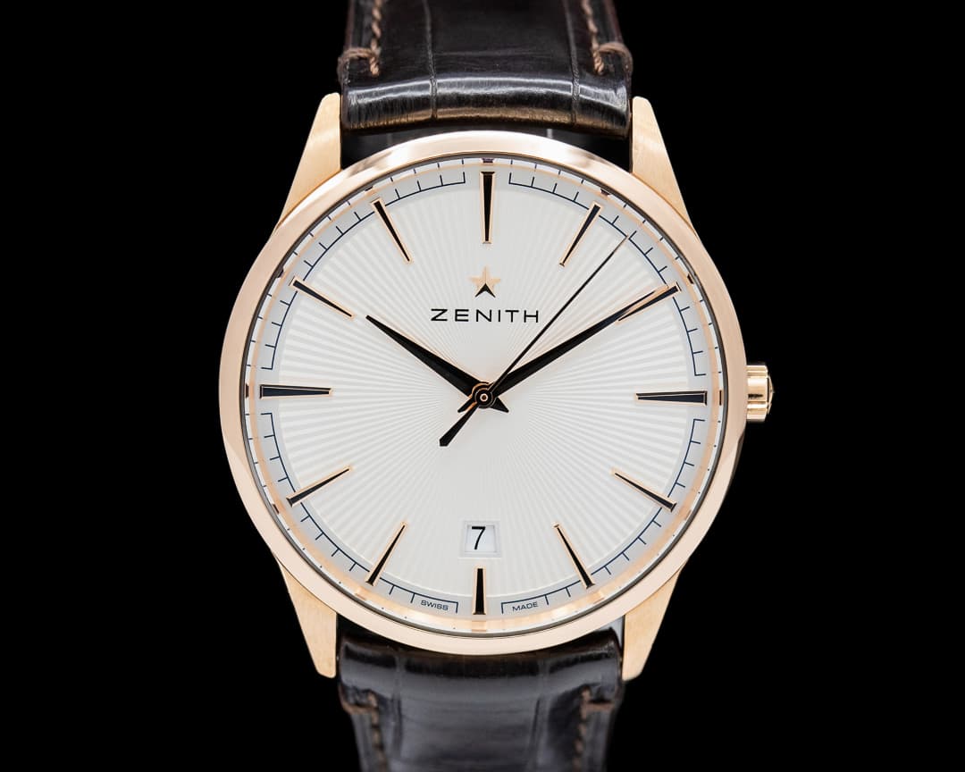Zenith Elite Classic 18k Rose Gold Silver Dial