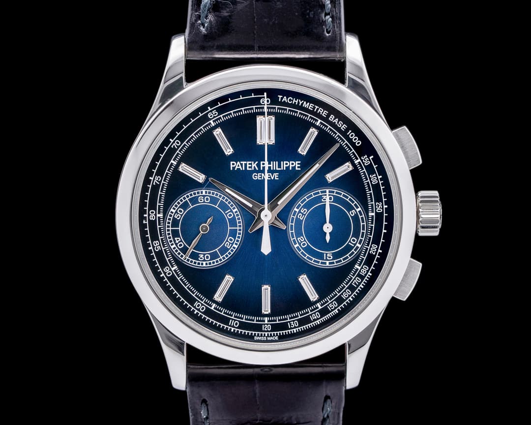 Patek Philippe Chronograph 5170P Platinum / Blue Diamond Dial