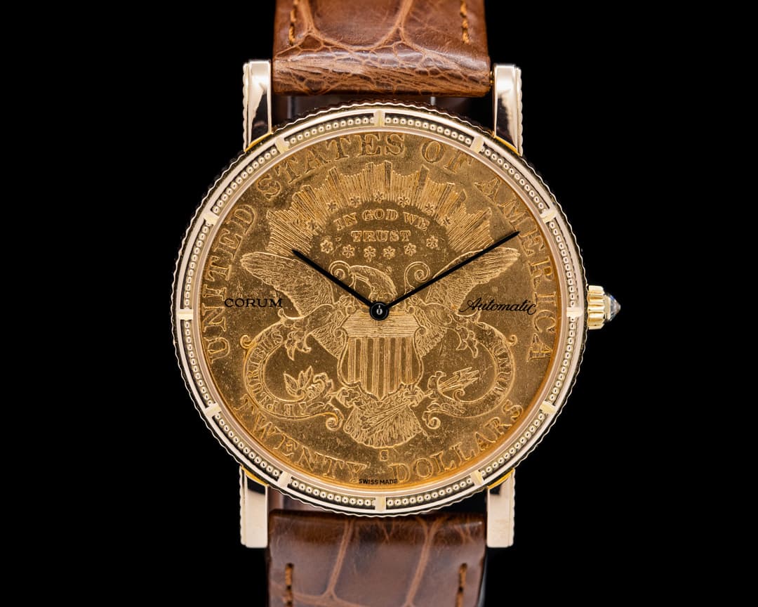 Corum USA $20 Double Eagle Coin 1899 18K YG Automatic