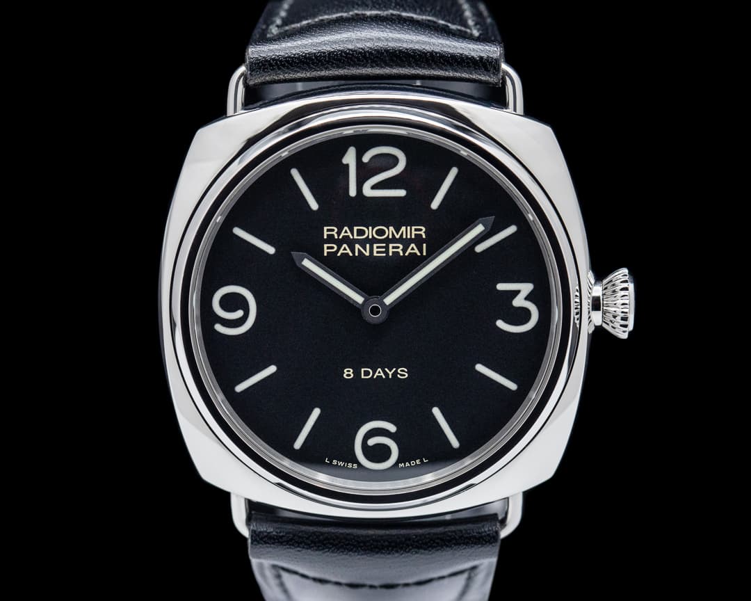 Panerai Radiomir 8 Days Manual Wind SS Black Dial