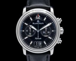 Leman Flyback Chronograph Big Date SS Black Dial 40MM
