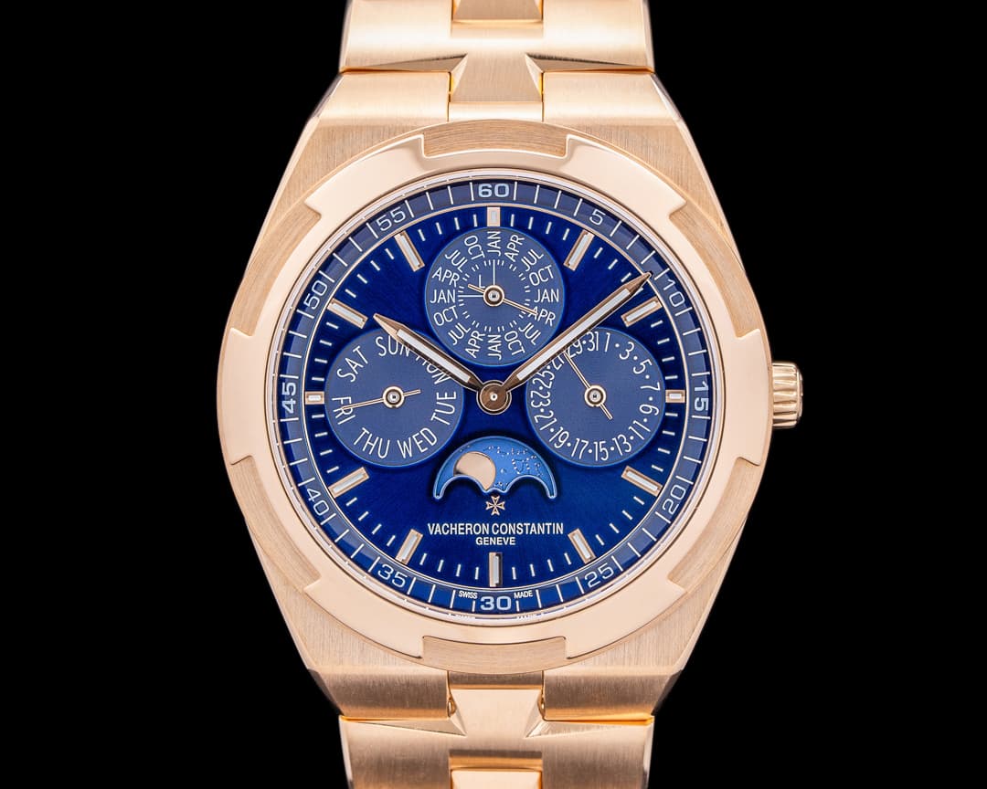 Vacheron Constantin Overseas Perpetual Calendar Ultra-Thin 4300V Blue Dial 18K RG FULL SET