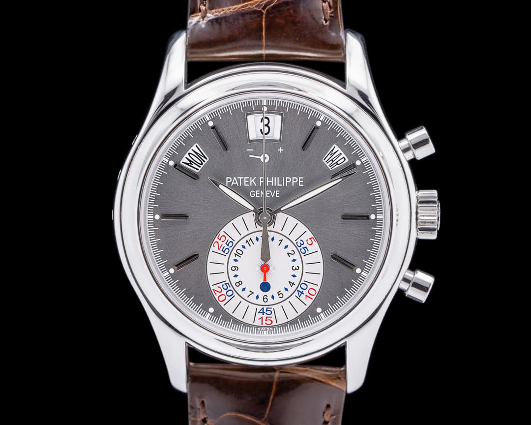 Patek Philippe Annual Calendar 5960P Chronograph Platinum Gray Dial
