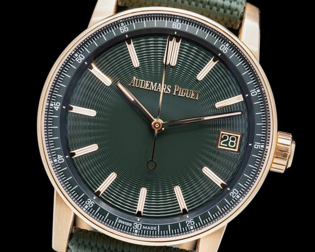 Audemars Piguet Code 11.59 Automatic 18K Rose Gold / Green Dial 15210OR ...