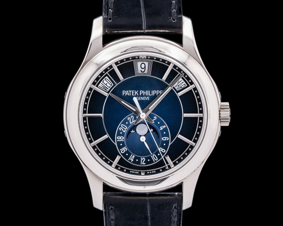 Patek Philippe Annual Calendar 5205G Blue Dial 18K White Gold