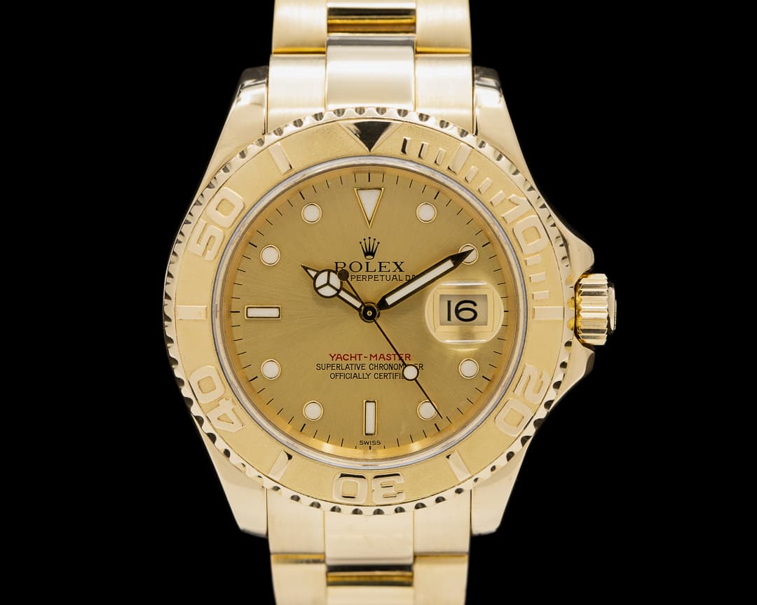 Rolex Yacht Master 16628 Champagne Dial 18K Yellow Gold