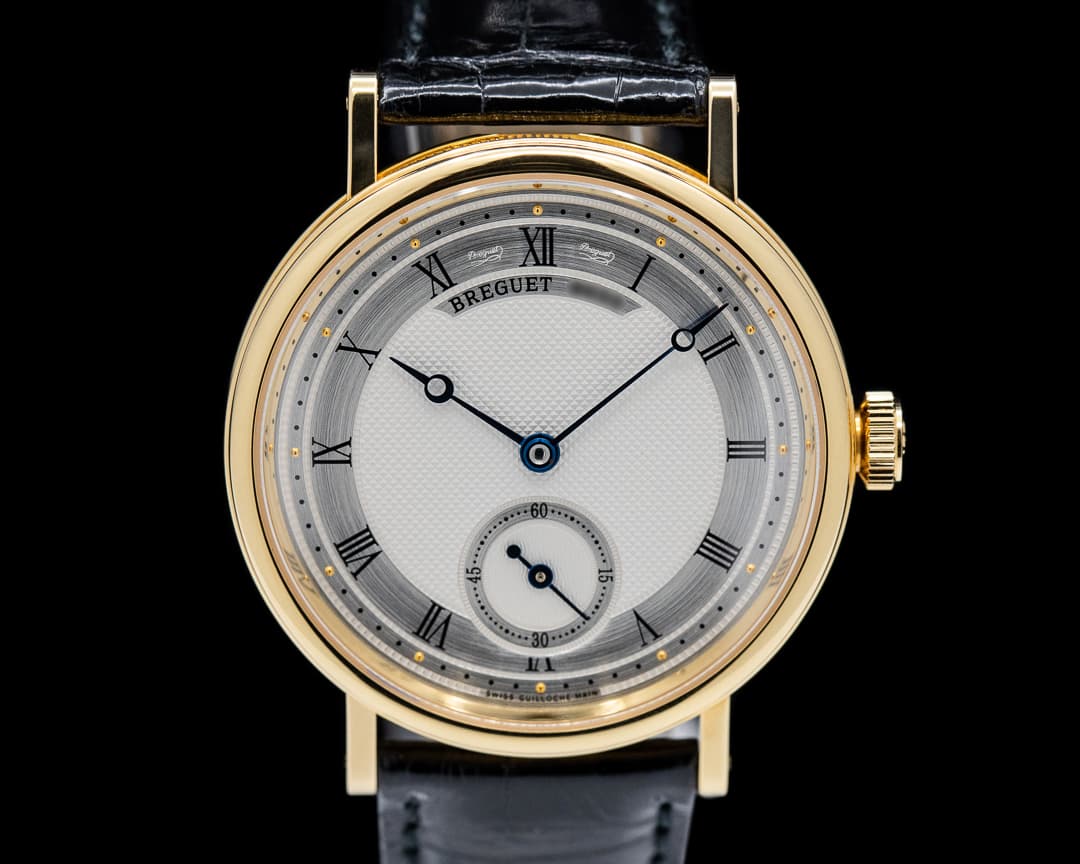 Breguet Classique 5907 Manual Wind Power Reserve 18K Yellow Gold 34.5MM