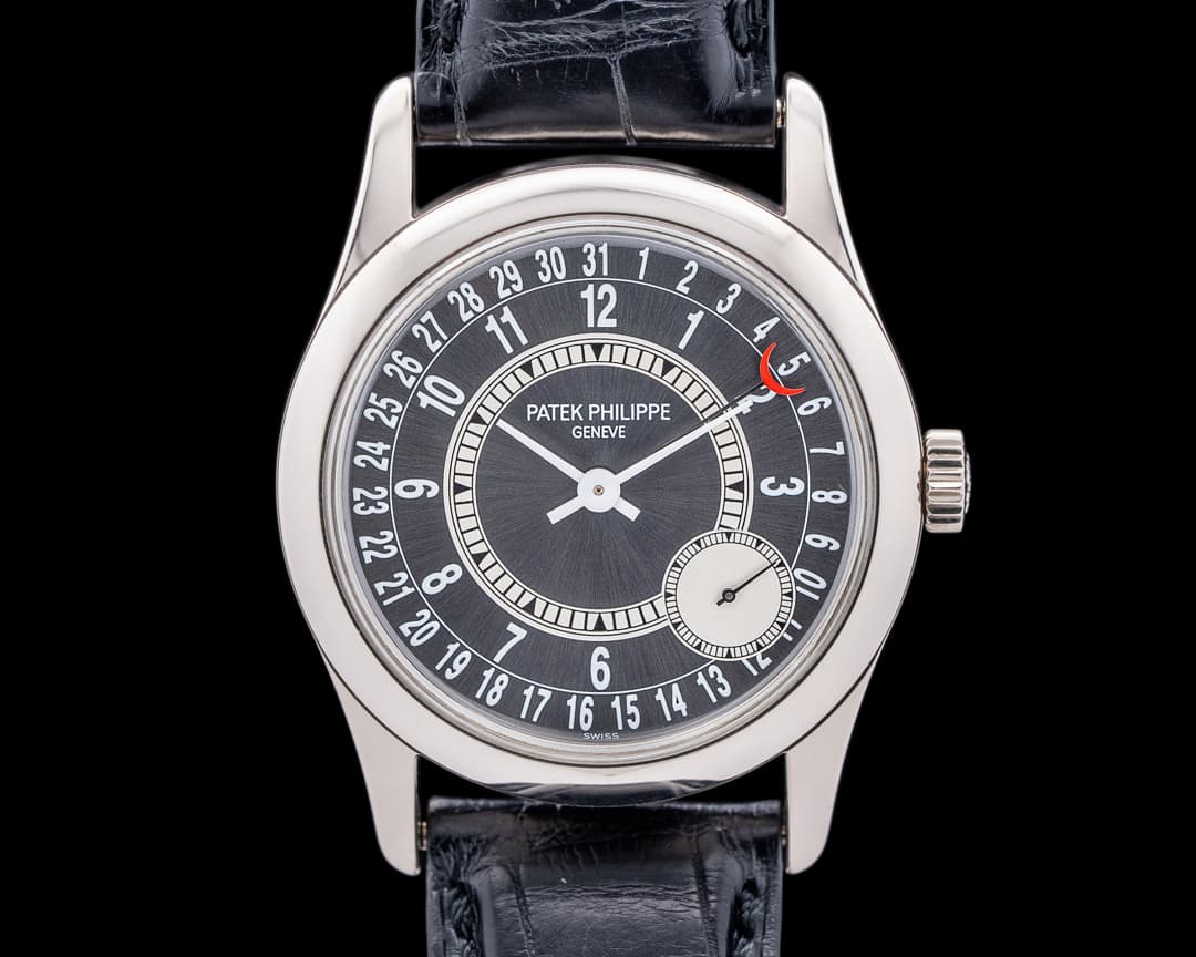 Patek Philippe Calatrava 6000G 18K White Gold Gray Dial