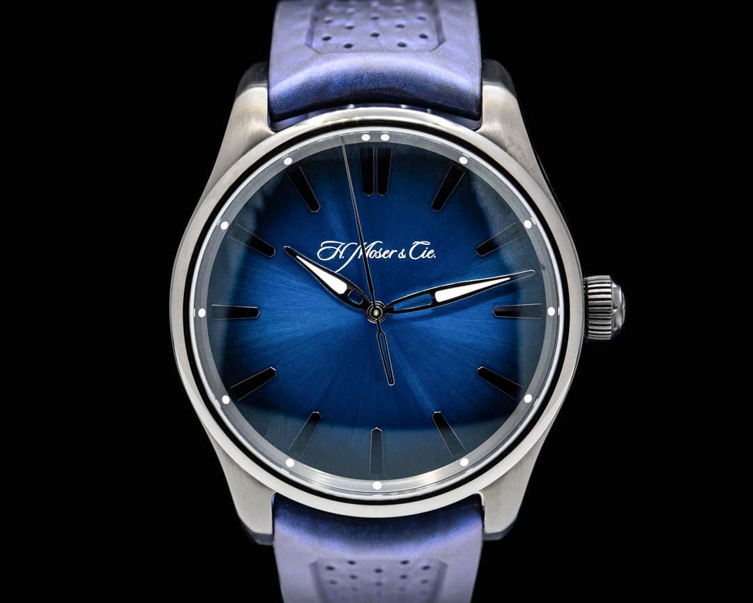 H. Moser & Cie. Pioneer Center Seconds SS Funky Blue Fume Dial