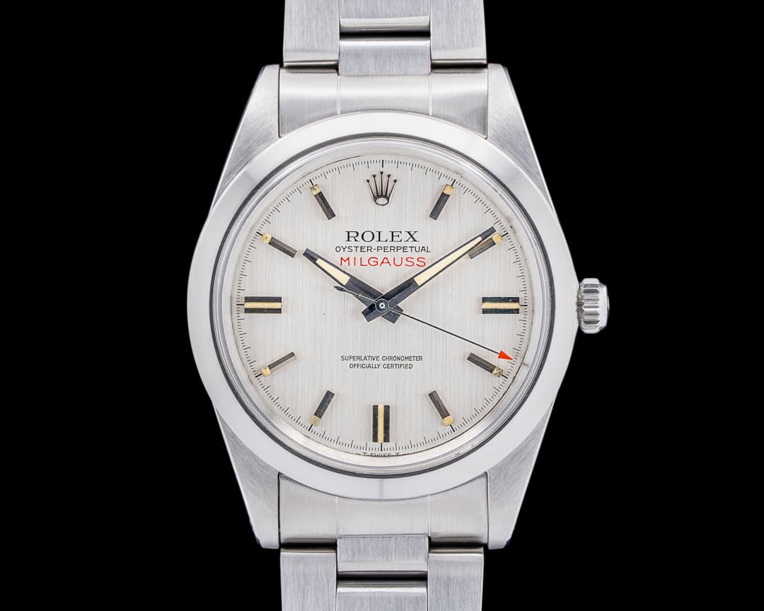 Rolex Vintage Milgauss Silver Dial Original Box & Papers