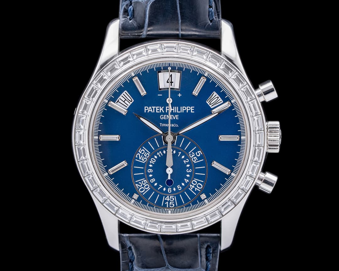Patek Philippe Annual Calendar 5961P-001 TIFFANY & CO. Chronograph Diamonds