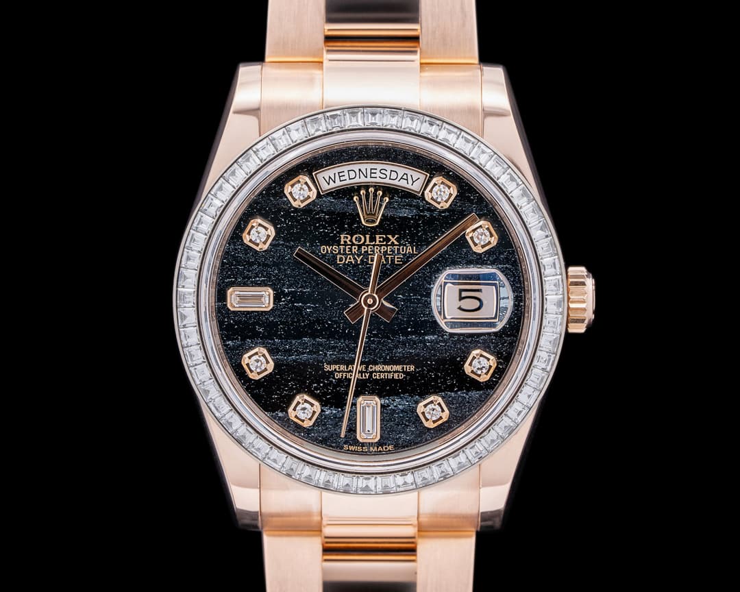Rolex Day Date President 118395 Ferrite Diamond Dial