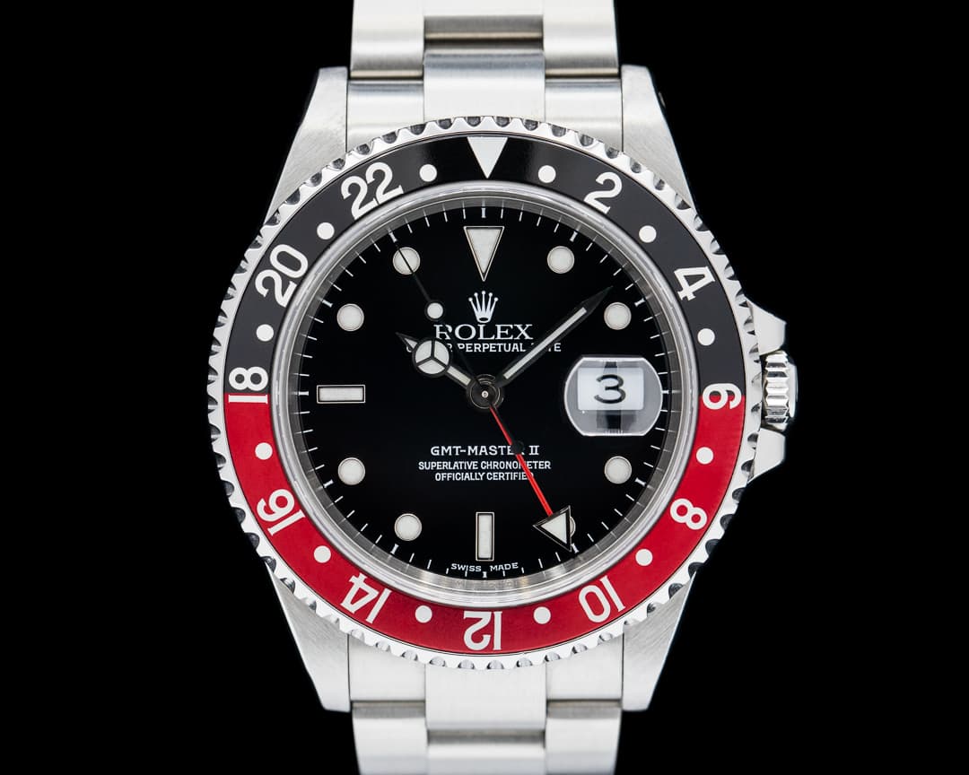 Rolex GMT Master II 16710 "Coke" SS Black Dial