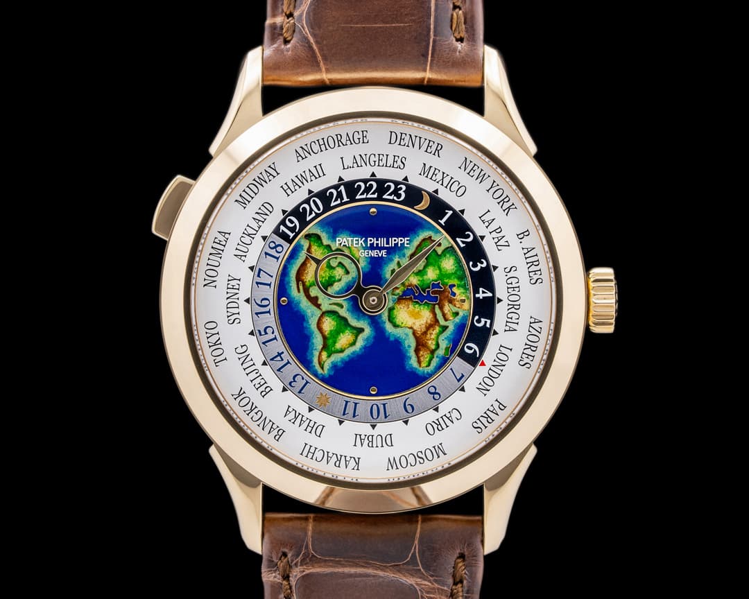 Patek Philippe World Time 5231J Enamel Dial 18K Yellow Gold UNWORN