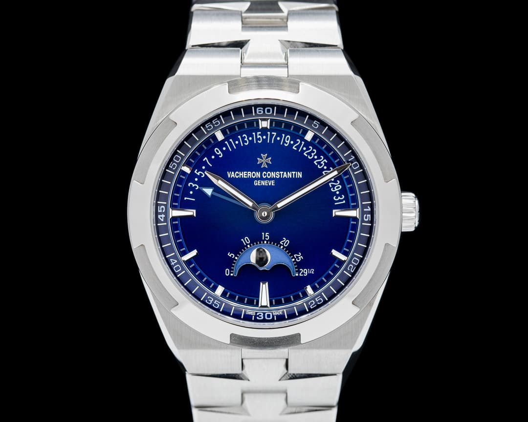 Vacheron Constantin Overseas Moonphase Retrograde Date SS Blue Dial
