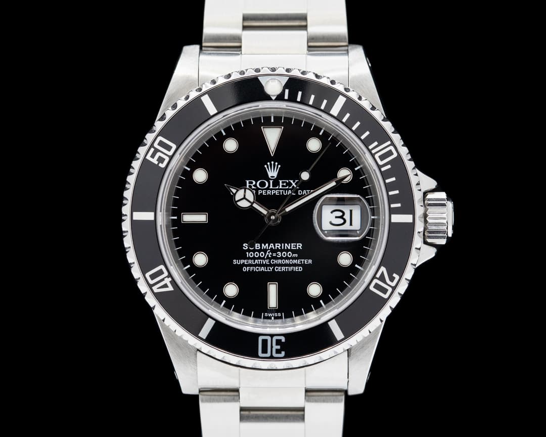 Rolex Submariner Date 16610 SS Black Dial