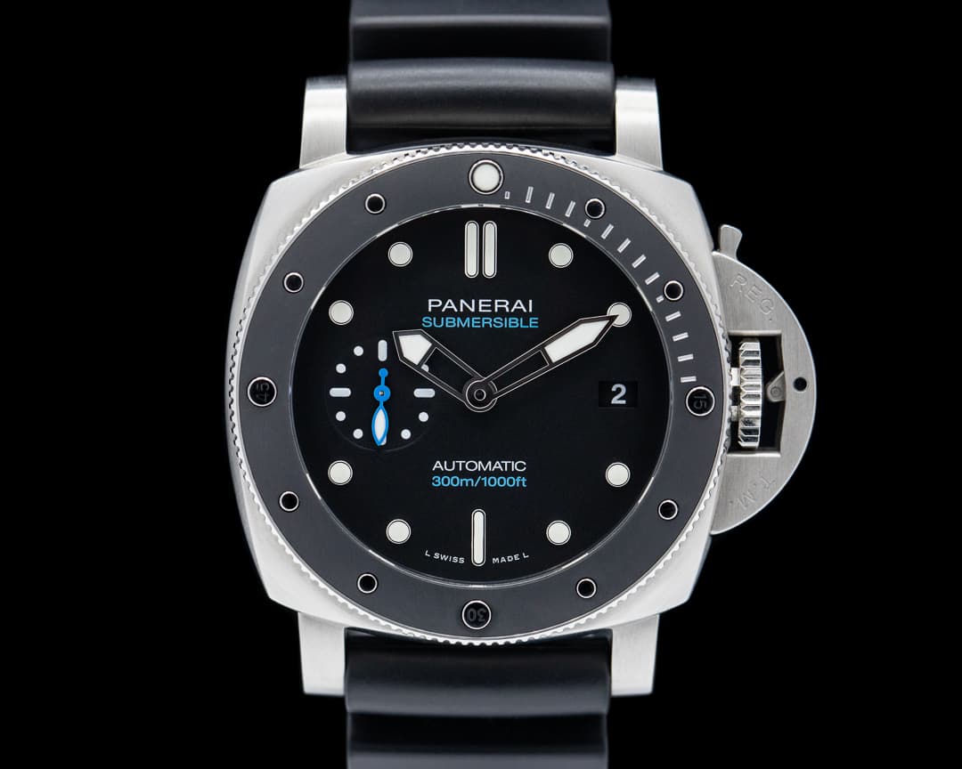 Panerai Submersible 42 SS Black Dial