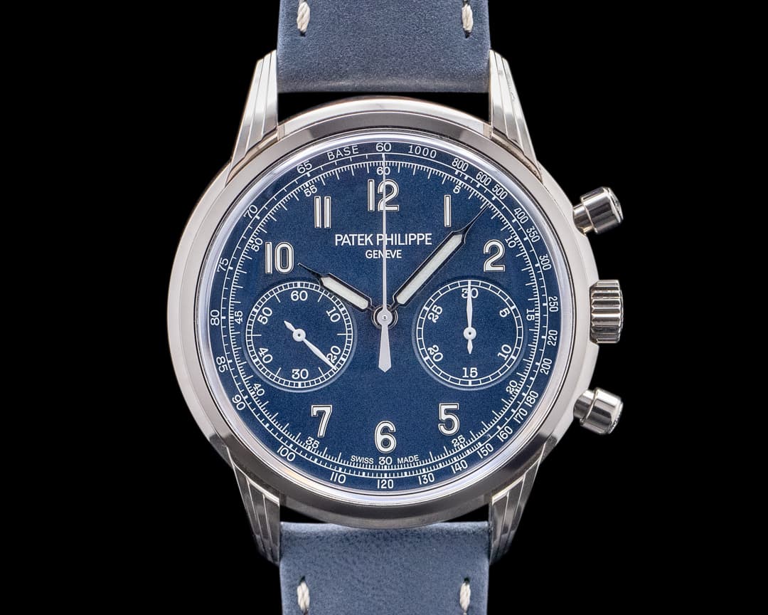 Patek Philippe Chronograph 5172G 18K White Gold Blue Dial