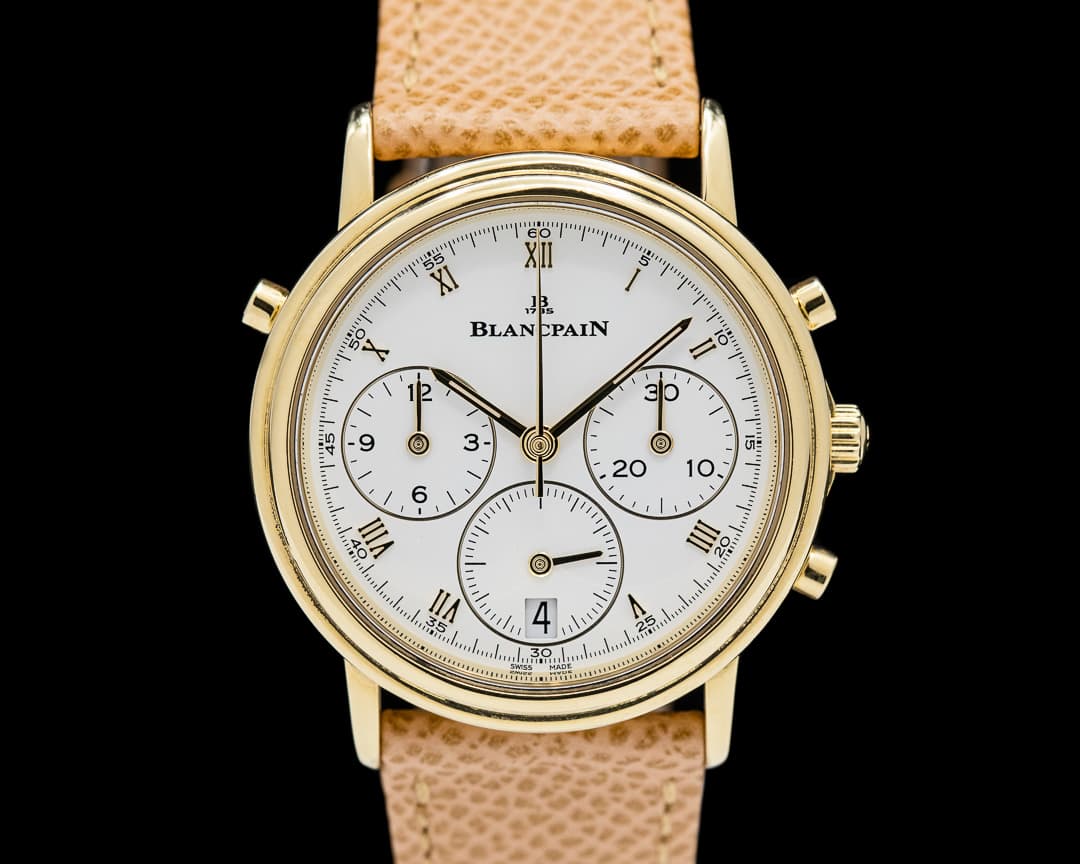 Blancpain Villeret Split Second Chronograph 18K Yellow Gold