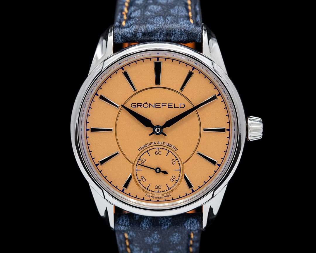 Gronefeld 1941 Principia Automatic SS Salmon Dial