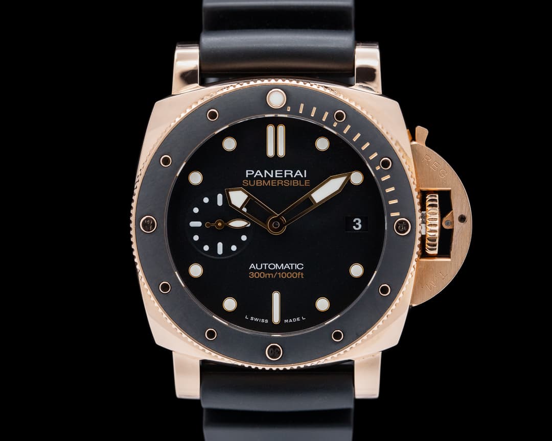 Panerai Luminor Submersible 42 "Goldtech" Black Dial