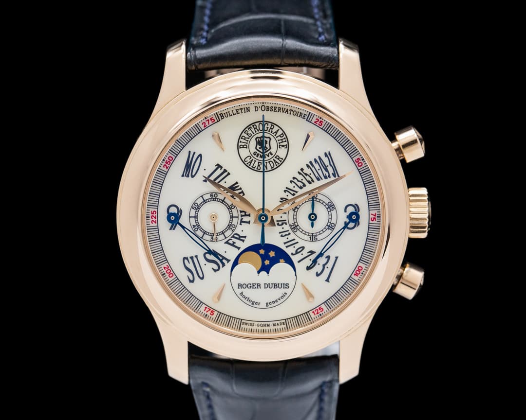 Roger Dubuis Bi-retrograde Calendar Chronograph H40 5635 Cream Dial