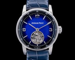 Code 11.59 Flying Tourbillon 18k White Gold / Blue Fume Dial