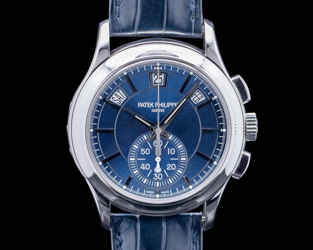 Patek Philippe Annual Calendar Chronograph 5905 Platinum Blue Dial