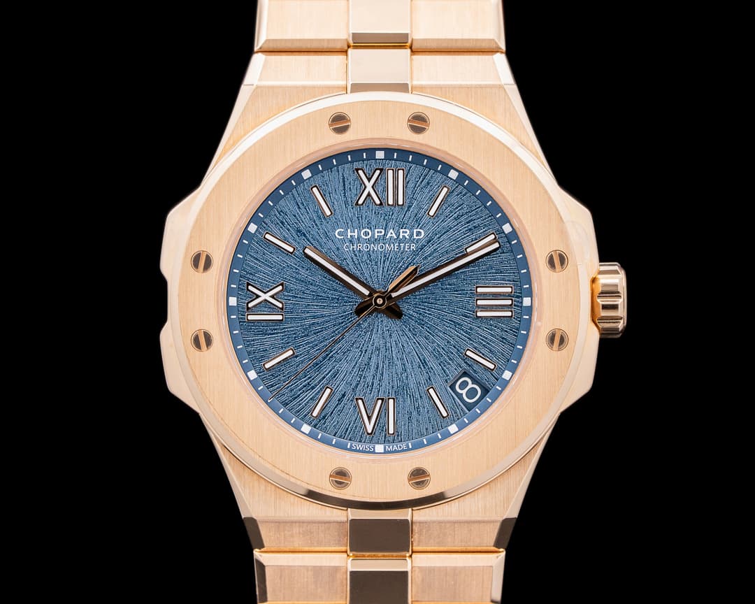 Chopard Alpine Eagle 41 18K Rose Gold Blue Dial