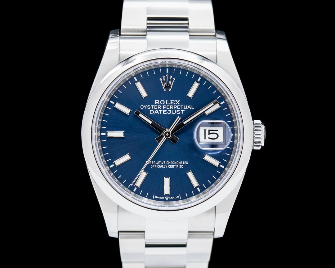 Rolex Datejust 36 126200 SS Blue Stick Dial 2024