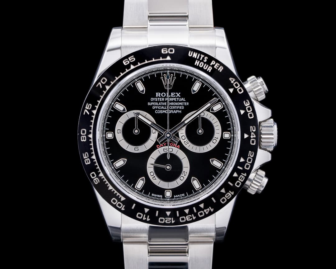 Rolex Daytona 116500 Ceramic Bezel SS Black Dial