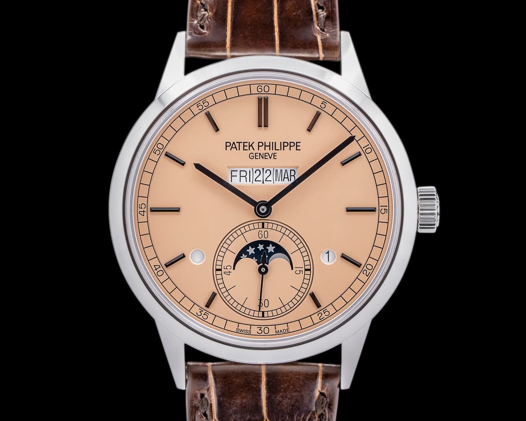 Patek Philippe In Line Perpetual Calendar 5236P Platinum Salmon Dial 2025