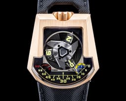 UR-201 18K Rose Gold Three-Dimensional Satellite Hour RARE
