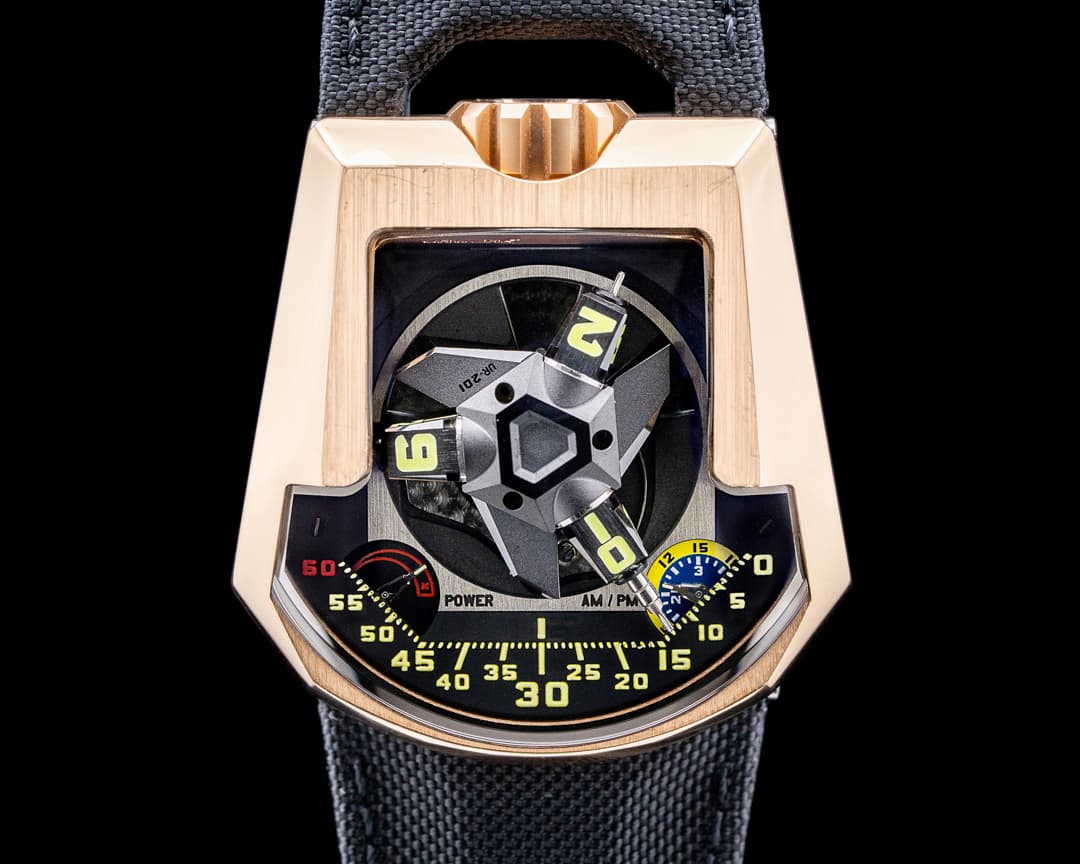 URWERK UR-201 18K Rose Gold Three-Dimensional Satellite Hour RARE