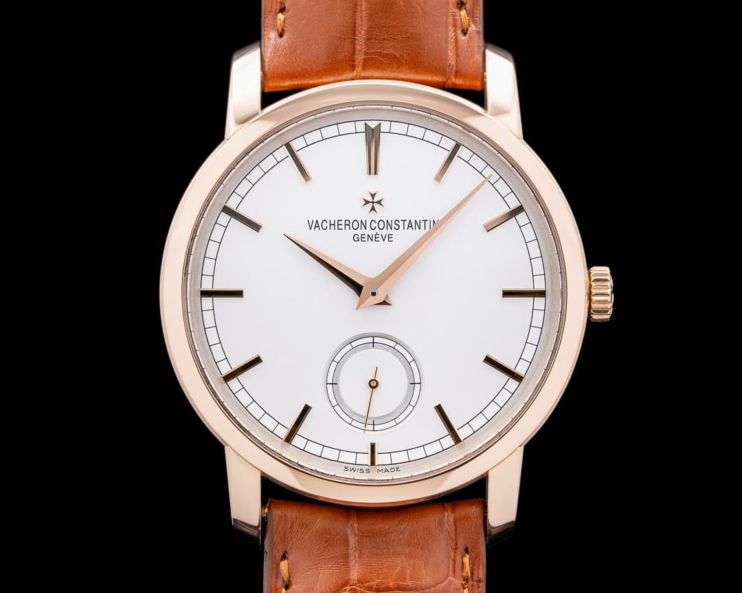 Vacheron Constantin Traditionnelle Small Seconds 18K Rose Gold Silver Dial
