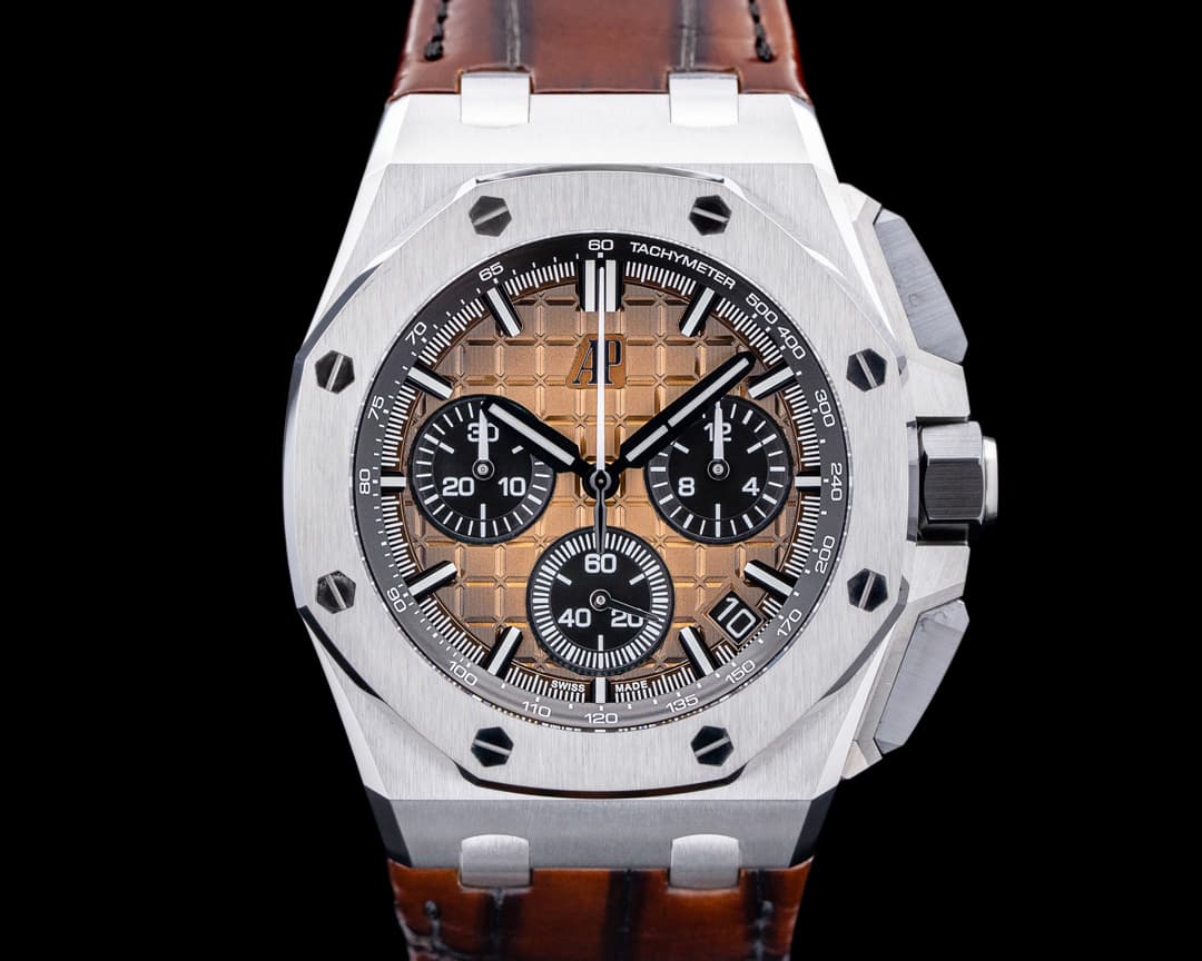 Audemars Piguet Royal Oak Offshore Chronograph Méga Tapisserie Brown Dial