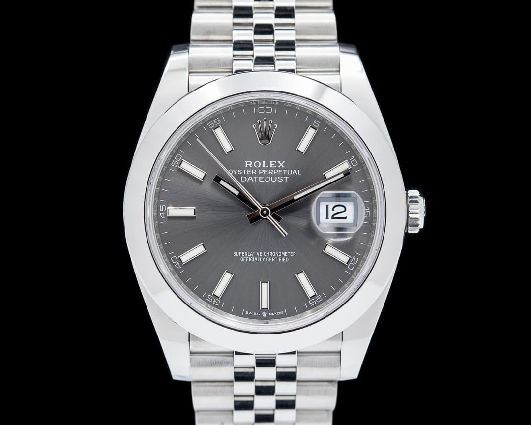 Rolex Datejust 41 126300 SS Rhodium Stick Dial Jubilee