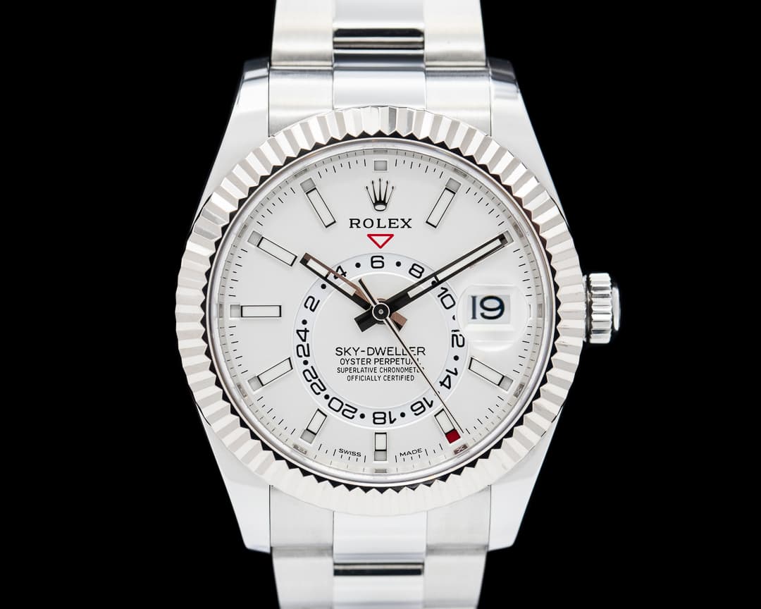Rolex Sky-Dweller 326934 SS White Dial