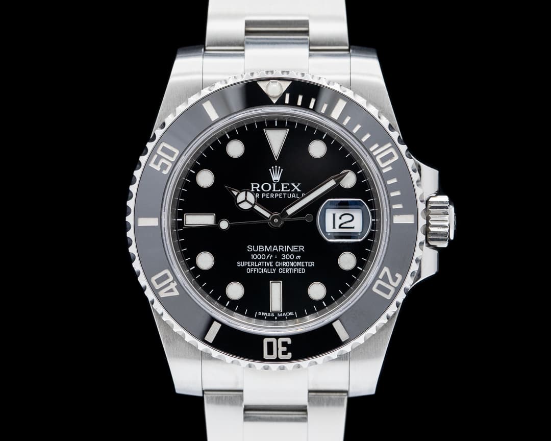 Rolex Submariner 116610LN Ceramic SS Black Dial