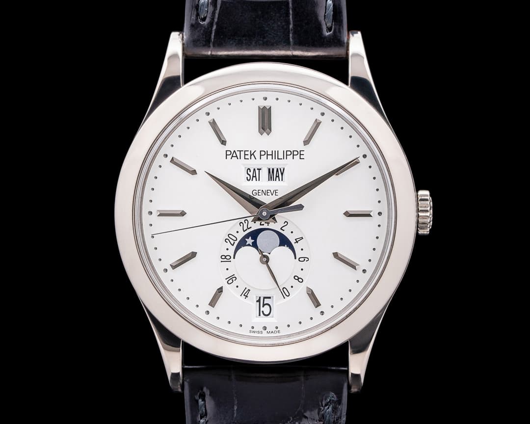 Patek Philippe Annual Calendar 5396G 18k White Gold Silver Dial