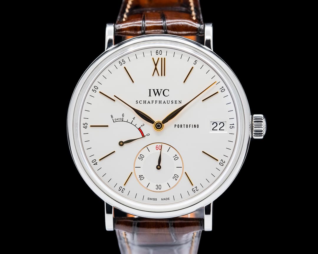 IWC Portofino Hand Wound Eight Days SS Silver Dial