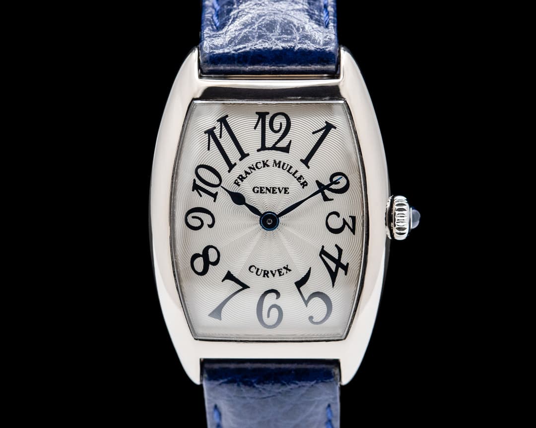 Franck Muller Cintree Curvex SS Quartz Silver Dial