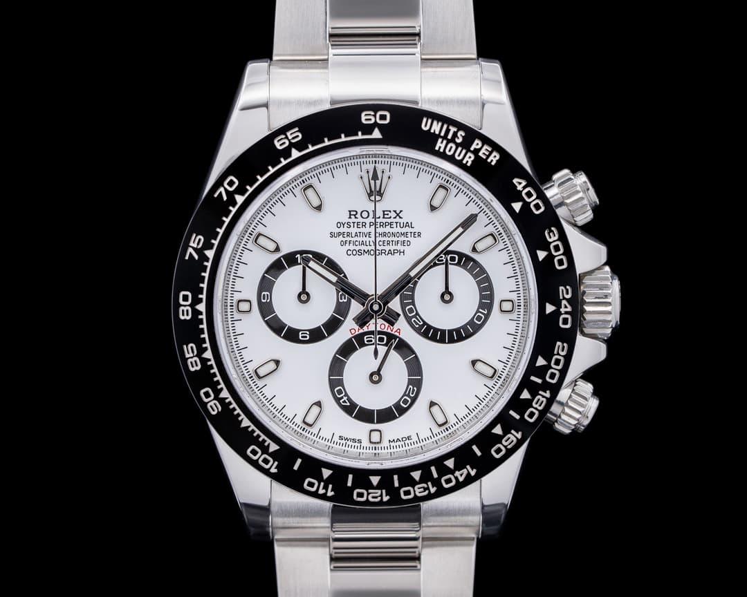 Rolex Daytona 116500 Ceramic Bezel SS "Panda" White Dial