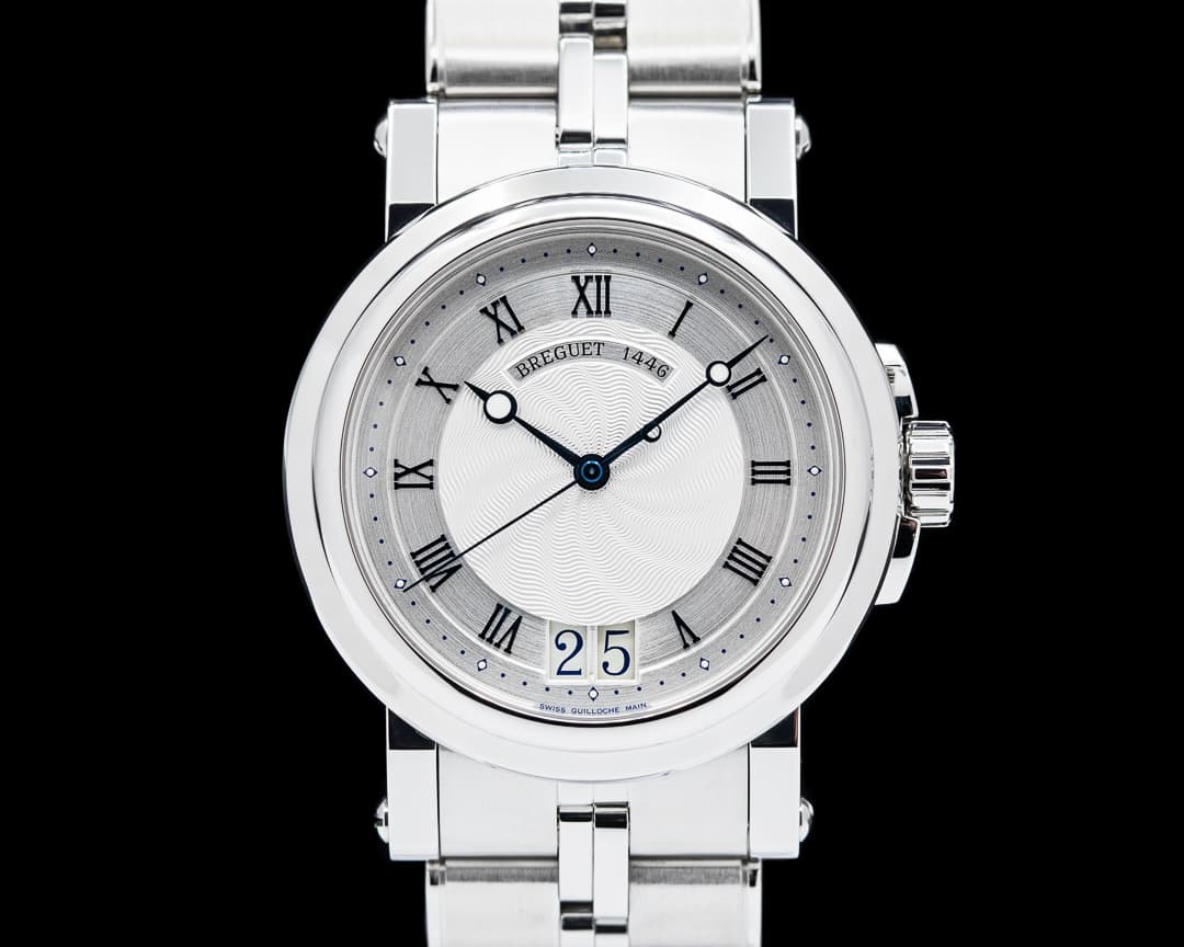 Breguet Marine Automatic Big Date SS Silver Dial